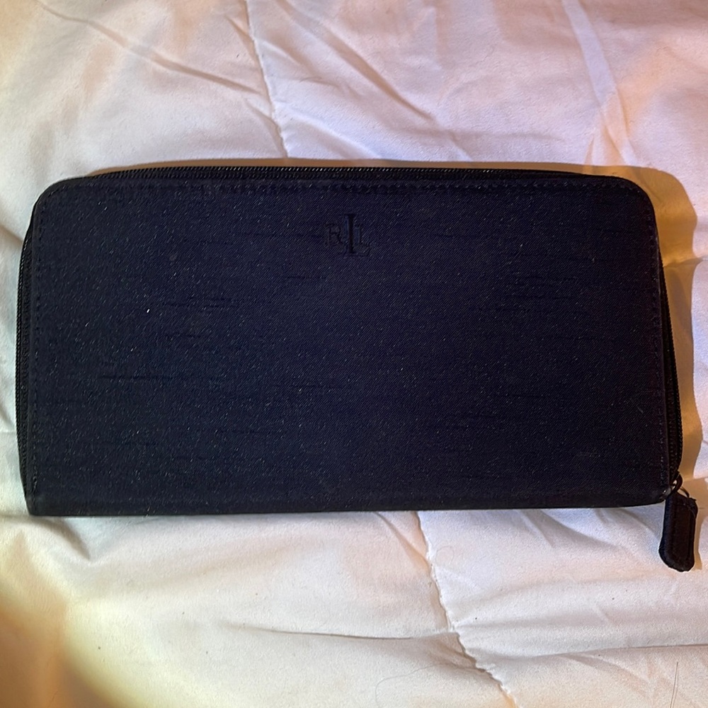 RALPH LAUREN Slim Black Wallet